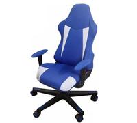 Tufkiss Gaming Chair Cover, 3d Printing Gaming Chair Cover, Stretch Soft Non-Slip Easy To Install Armrest Chair Cover Set For 4 (No Chair)(blue)