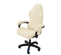 Tufkiss Gaming Chair Covers, Stretch Non-Slip Removable Esports Gaming Chair Cover, With Armrest Cover (No Chair)(beige)