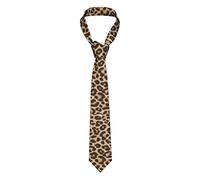 TUFOSERY Mens Tie Men's Novelty Printed Necktie Formal Party Wedding Gift Ties for Men, Leopard Print, One Size