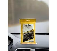 TUFROX 40 X Scented Car Leather Seat Wipes - Interior Cleaning & Shine Wipes for Automotive Leather Care, Fresh Fragrance, and Easy Maintenance (1)