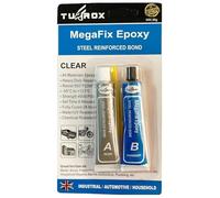 TUFROX Clear Epoxy Glue 36g - Extra Strong Two-Part Epoxy Adhesive for Metal, Wood, Plastic, PVC, Glass & Ceramics All Purpose - Fast-Setting AB Epoxy Resin for Repairs, Bonding & DIY Projects