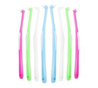 Tuft Toothbrush -Tuft Tapered Trim Toothbrush Soft Trim Toothbrush Single Compact Interdental Interspace Brush for Detail Cleaning (4 Colour/8 PCS)