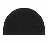 vidaXL Door Mat Floor Mat Entrance Mat Doormat Black Half Round Tufted Coir
