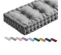 Tufted Velvet Bench Cush for Bay Window 90x40x10cm Thick Soft Pad for Kitchen Chairs Dining Sofas & Piano Benches Grey Indoor Seat Cush 120150cm Opts