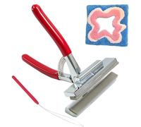 Tufting Canvas Clamp - Textile Stretch Tool, 12.5 x 20.1 x 15.5 cm, Woven Fabric Holder | Heavy Metal Fabric Tension Control, Manual Jig Assembly, Construction with Carpet Frame Craftsa