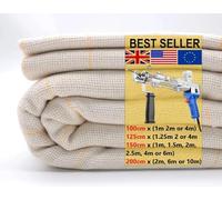 Tufting Cloth Monks Cloth with Yellow Guidelines, 10 Meters, Organic Cotton, for Rug Hooking and Punch Needle Crafts (125x400cm)