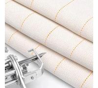 Tufting Cloth, Primary Tufting Cloth, 150 × 200 cm, Punch Needle Fabric with Marked Lines for Embroidery, Beginners, Monk Cloth, Monk Fabric, Handmade Fabric for Carpet, Tufting Pistols