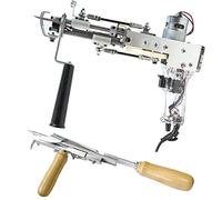 Tufting Gun 2 in 1 Cut and Loop Pile Adjustable Speed with Transparent Handle, Manual Tufting Carpet Tools for Carpeting and Home Décor Projects