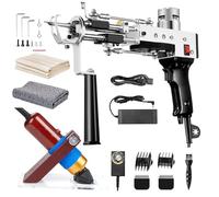 Tufting Gun, Carpet Weaving Machine, 2 in 1 Cut and Loop Pile Electric Tufting Gun, 4-19mm Adjustable Pile Height, Hand Tufting Gun for Handmade DIY Beginners (Black-standard)