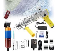 Tufting Gun Kit - Cut Pile & Loop Pile Tufting Gun with Carpet Trimmer, High-Speed 5-40 Stitches/Second, Starter Kit for Beginners