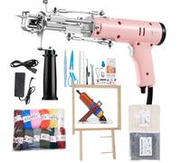 Tufting Gun Starter Kit - 2 in 1 Cut Loop Pile Rug Tufting Gun, High Speed 5-40 Stitches/Sec, Complete Rug Making Kit with Tuft Rack and Carpet Trimmer