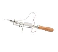 Tufting Gun Tool 304 Stainless Steel Adjustable Pile 3-12mm Manual Speed Control Ergonomic Wood Handle 0.44lbs Lightweight No Assembly Rug Making UK Craft Beginner Essential