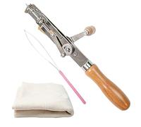 Tufting Tool with Threader for Handmade Rugs, Manual Pushing Carpet Machine for DIY Beginners, Ideal for Creating Custom Rugs and Carpets