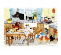 Tuftop Medium Textured Worktop Saver Too Many Cooks 40 X 30Cm