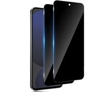 TuFun Screen Protector for Samsung Galaxy S24 FE for Tempered Glass Privacy Screen, Pack of 2 Privacy Screen Protector, 9H Hardness Anti-Spy Protective Glass, Anti-Spy, Bubble-Free Privacy Film