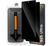 TuFun Screen Protector for Samsung Galaxy S25 Ultra 5G for Tempered Glass Privacy Screen, Pack of 2 Bubble-Free Car Installation Screen Protector, 9H Black Edge Privacy Protective Glass, Car