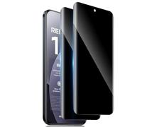 TuFun Screen Protector for Xiaomi Redmi Note 15 Pro Plus for Tempered Glass Privacy Screen Protector, 3D 9H Hardness Privacy Film, Anti-Spy, Bubble-Free Anti-Spy Protective Glass - Black (Pack of 2)