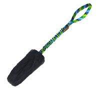 Tug-E-Nuff WondaBaa Bungee Tug Toy for Dogs for Interactive Training & Play | Soft and Responsibly-Sourced Sheepskin Bite Area | For Dogs of All Ages | Durable Design in 3 Colours | Size 23 x 3 inches
