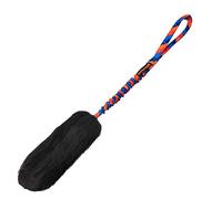 Tug-E-Nuff WondaBaa Bungee Tug Toy for Dogs (Orange Pattern), 58 x 8 cm | For Interactive Training & Play, Soft and Responsibly-Sourced Sheepskin Bite Area, For Dogs of All Ages