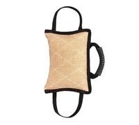 Tug Of War Bite Pillow - Dog Bite Jute Pillow Pull Toy For Medium Dogs | Dog Tug Toy | Heavy Duty Bites Pad For Building Prey Drive Protection And Agility Practice