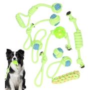 Tug of War Dog Toy | 8 Pieces Durable Cotton for Pet Games, Chew Toys for Puppies | For Beach Pool Park Yard Bedroom Garden