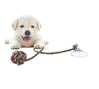 Tug Of War Dog Toy - Interactive Puppy Chew Rope for Training with Triple Knot | Natural Cotton Fiber Material with Heavy Duty Weave Design, Puppy Teething Toys, Indoor/Outdoor Blue/XL