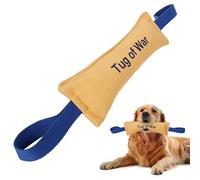 Tug Of War Dog Toy - Safe Biting Pad With 2 Comfortable & Strong Handles,Lasting Tough Bite Pillow Training Equipment Puppy To Large Dogs Interactive Toy