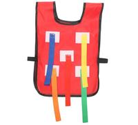 Tug - of - War Tail Vest Belt Set, Red Vest with 5 Tails & Unique Tail - Grabbing Design, Ideal for Preschool Outdoor PE Activities, Tug - of - War Tail Vest Belt Set, Kids' Outdoor Play Prop