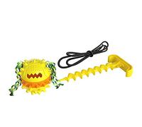 Tug Toy War for Dog Molar Bite Squeaky Rope Ball Toy for Teeth Cleaning Interactive Pet and Food Dispensing Features Toy Dog Chew Toys Suitable for Medium-Sized Dogs and Large Breeds