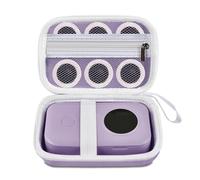 TUGUAI Label Maker Case Compatible with Phomemo D30 NiiMbot D11 D110 SUPVAN E10 Label Printer, Hard Carrying Container Storage Holder Organizer for Tape Roll, Charging Cable (Purple Box Only)