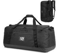 TUGUAN 100L Extra Large Duffle Bag for Travel Heavy Duty Duffel Holdall Backpack with Back Straps 30'' XL Big Weekend Overnight Bag for Camping Gym Sports Equipment Gear for Men Women, Black