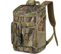 TUGUAN 30L Cooler Backpack 36 Cans Insulated Camo Cool Bag Rucksack Leak Proof Picnic Backpack Lunch Bag for Men Military Lightweight Thermal Bag Women for Tactical Travel Camping Beach Cooler