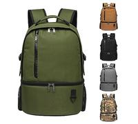 TUGUAN Insulated Cooler Backpack 28L Leakproof Cool Bag Rucksack Double Deck Bottom Thermal Compartment Picnic Backpack for Lunch, Beach, Camping, Green