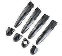 TUHBCX Car Door Handle 1 Set Carbon Fiber Door Handle Covers Trims for 320i 328i 325i E87 E90 E91 E92 E93 F30 X1 X2 X3 X4 X6 Black Exterior Parts