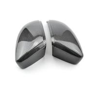 TUHBCX Door Wing Mirror Cover For Passat CC 2010-2018 For Scirocco 2009-2015 Car Exterior Rearview Mirror Cover Side Mirrors Housing Shell Carbon Fiber A Pair Mirror covers