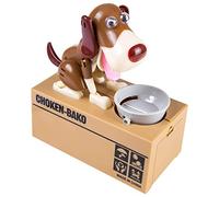 TUHNHGD Piggy Bank, Stealing Coin Money Box, Brown, Kids & Adults, Unisex