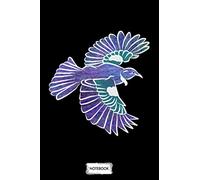 Tui Bird Flying Notebook: Planner, Journal, Diary, Matte Finish Cover, Lined College Ruled Paper, 6x9 120 Pages