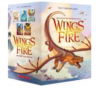 Tui T. Sutherland Wings of Fire The Dragonet Prophecy (Box set) Paperback Book Tui T. Sutherland Multicolor