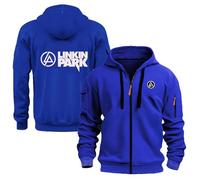 TUIAIFA Zip Hoodies for Linkin Park Men Pullover Jacket Unisex Teen Hooded Sweatshirt Lightweight Long Sleeve Sweat Outwear Top Casual Jumpers with Pockets(H,2XL)