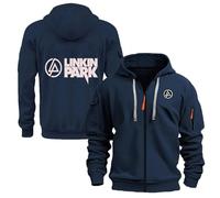 TUIAIFA Zip Hoodies for Linkin Park Men Pullover Jacket Unisex Teen Hooded Sweatshirt Lightweight Long Sleeve Sweat Outwear Top Casual Jumpers with Pockets(F,XL)