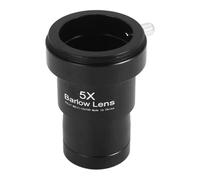 Tuidzljd 1.25 Inches 5X Barlow Lens Fully Metal Green Film with M42 Thread for Standard Telescope Eyepiece Astronomy