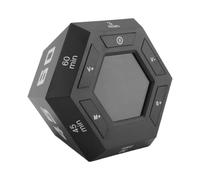 Tuidzljd 1 PCS Pomodoro Timer Productivity Timer Black Time Management Tool 3, 5, 15, 30, 45, 60 Minute Preset Smart Countdown Timer