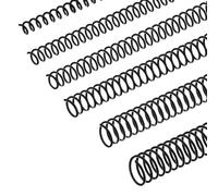 Tuidzljd 120 PCS Spiral Binding Coils Plastic Binder Binding Spirals Rings Multi Size Spiral Binding Wire Combs, 4:1 Pitch Easy to Use