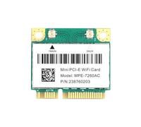 Tuidzljd 1200Mbps -7260AC Mini PCI-E WiFi Card Dual Band 2.4G/5Ghz 802.11AC BT 4.0 Wlan Wireless Network for Laptop Win 10/11