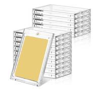 Tuidzljd 15 PCS 100 Pt Magnetic Card Holders for Trading Cards, Magnetic Card Holders for Thick Baseball Football Hockey Cards