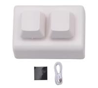 Tuidzljd 2 Keys Macro Programming Keyboard RGB Mini Keyboard Gaming Drawing Red Switch Custom Keyboard OSU Gaming Keypad,White