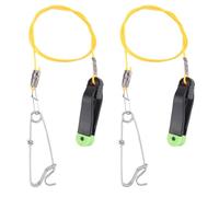Tuidzljd 2 Pcs Plus Line Release, 17 Inches Downrigger Release Stacker Clip Fishing Leader with Longline Snap Clips