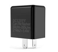 Tuidzljd 2-Pin LED Flasher Relay 12V Adjustable Frequency for Motorcycle Turn Signal Fix Blinker Lights Indicator Relays