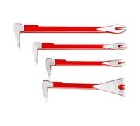 Tuidzljd 4-Piece Nail Puller Tool Set, 12in, 1in, 8in - Heavy Duty & Mini Pry Bar, for Home Remolding & Woodworking