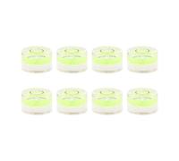 Tuidzljd 8Pcs Mini Circular Bubble Spirit Level Levels Inclinometers for Leveling Telescope, Tripod,10X6mm, Non-Adhesive